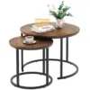Plateau en noyer + cadre noir