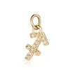 Golden sagittarius-single pendant