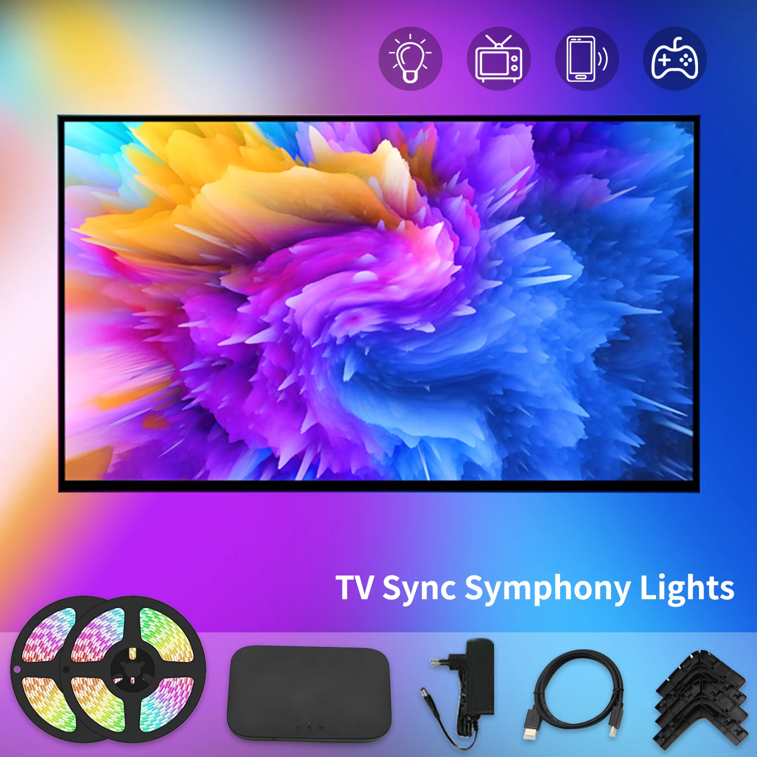 Fancy Hdmi Led Sync Box Screen Lighting Kit For Tv Smart Music Ambient Tv Backlights Wifi Dream