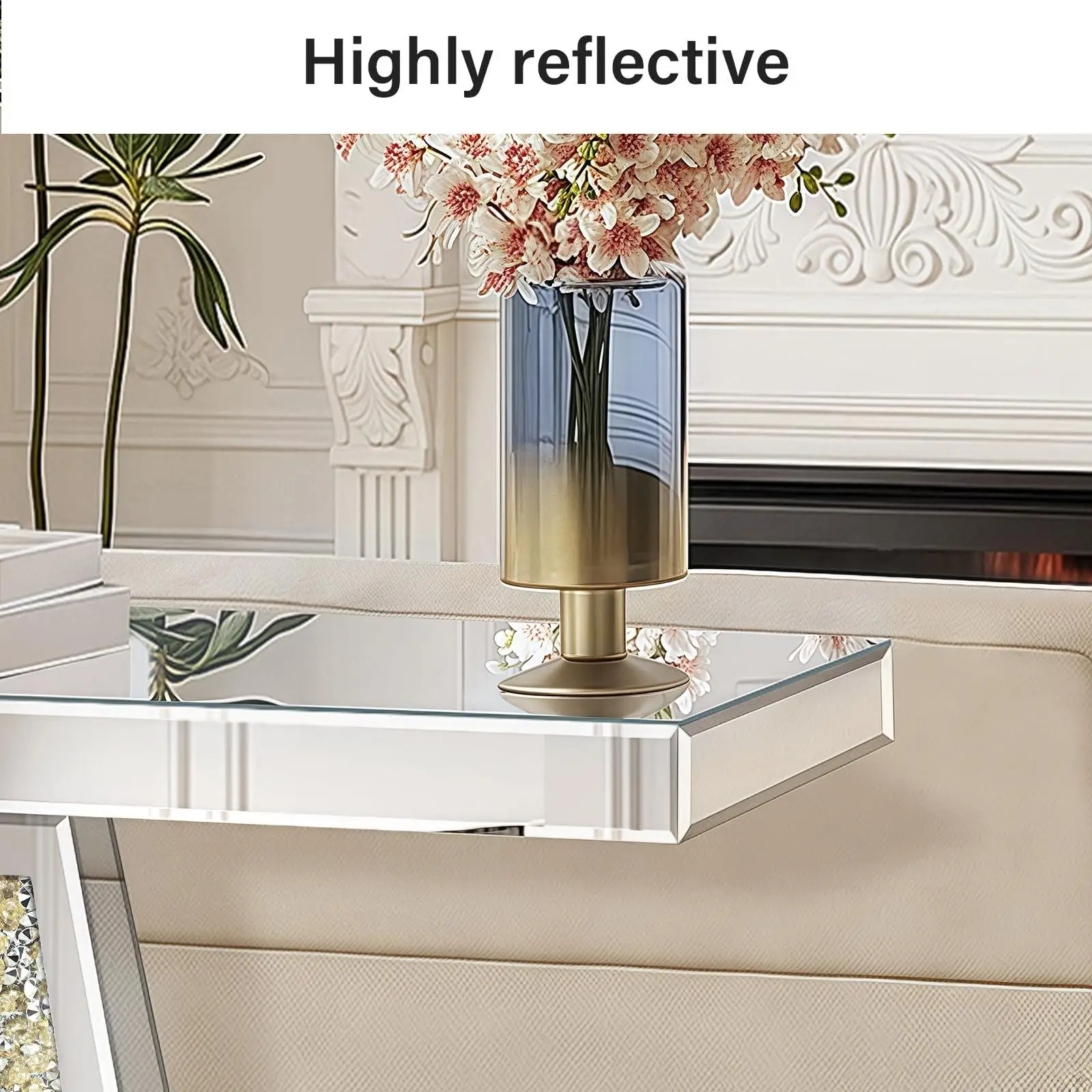 Elvarenae Lucienne Mirrored Console Table — product detail