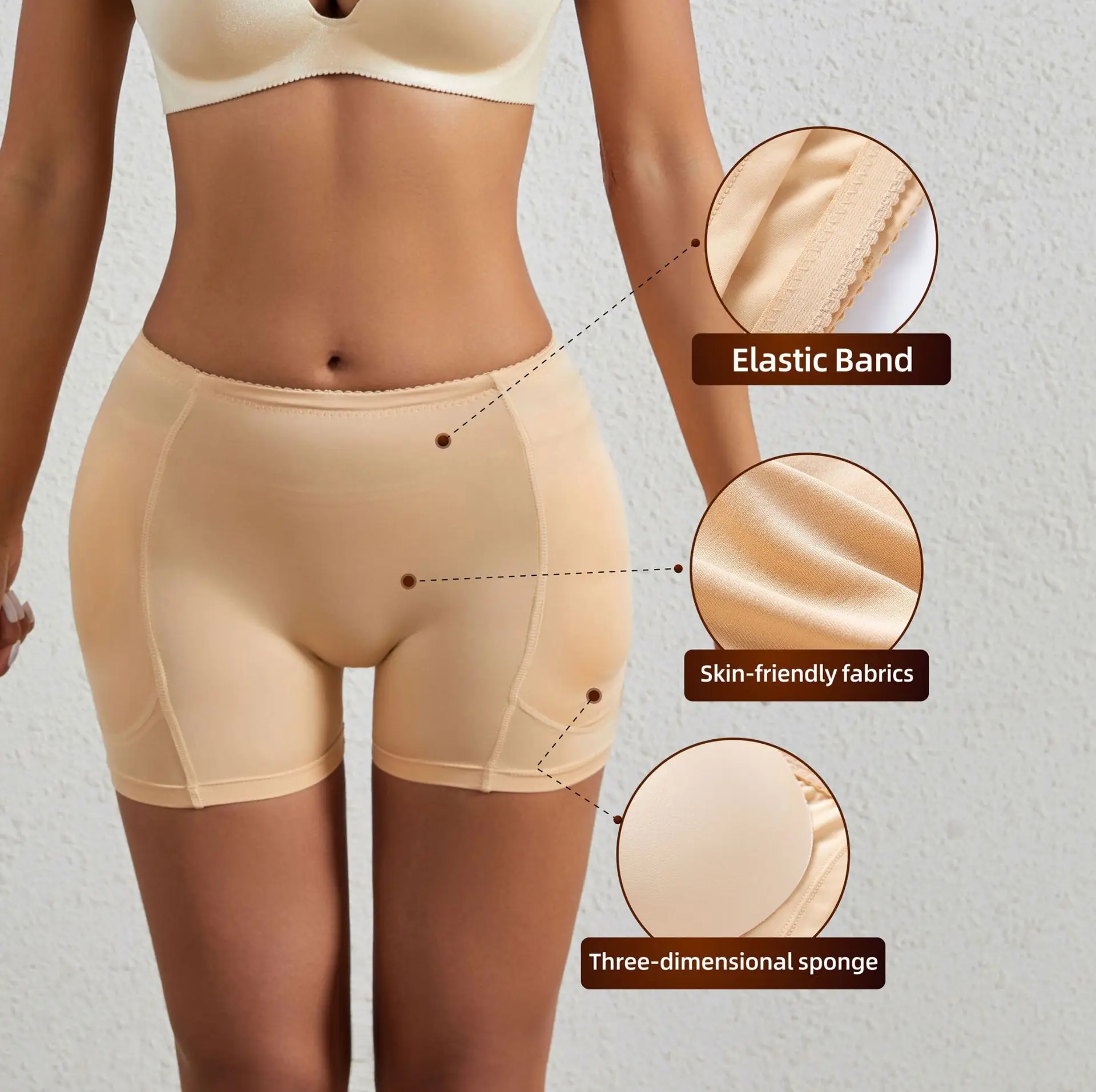Culotte Sculptante Rembourrée Femme - Butt Lifter Push Up Fesses Shapewear