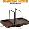 Black walnut storage rack