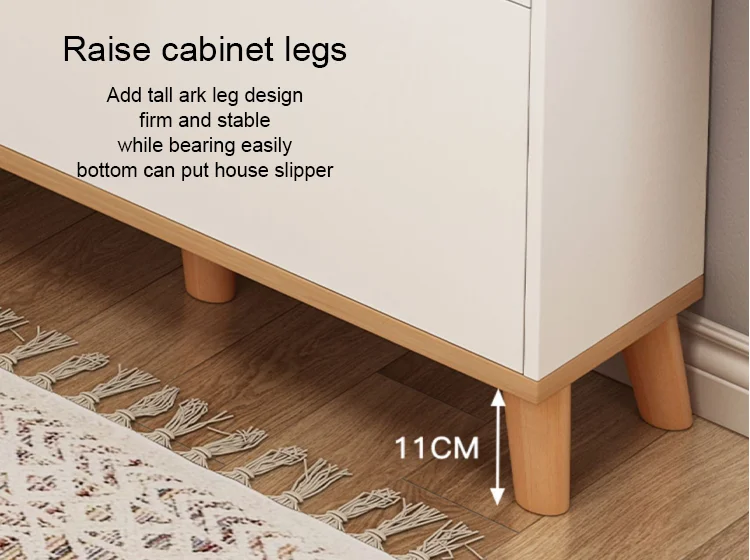 Living Room Furniture Shoe Rack Wooden Shoe Storage