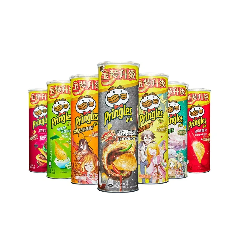 Lay's Food Beverage Factory Direct Supply Healthy Potato Chips 110g Exotic Snacks Fried Semi-Soft Texture with Salty Taste Canned Food Packaging