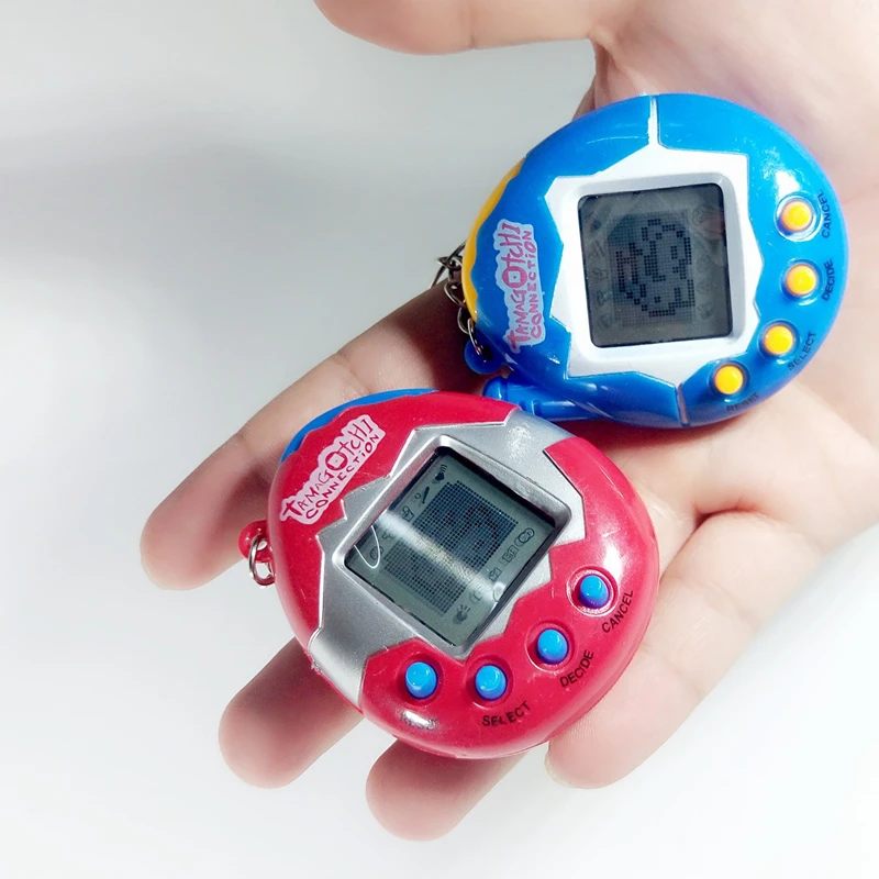 Прозрачные электронные питомцы Tamagotchi 90S 1 шт. ностальгические 168 в одном виртуальные цифровые забавные игрушки для