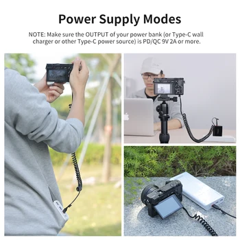 Kingma TYPE-C to NP-FZ100 Live Video Power Supply FZ100 DC Coupler Dummy Battery Adapter product image