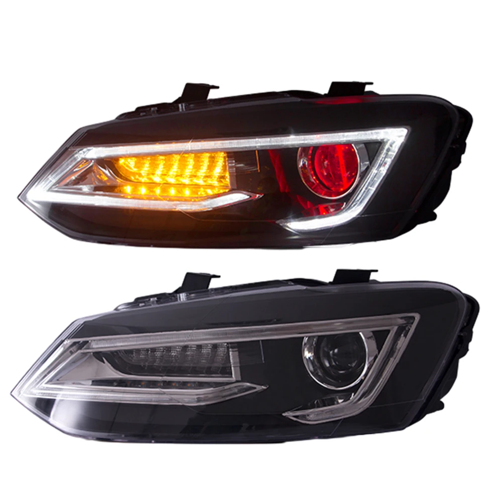 Headlight Head Light LED Headlights Head Lamp for Volkswagen for VW Polo 2011-2017 Polo Headlamp