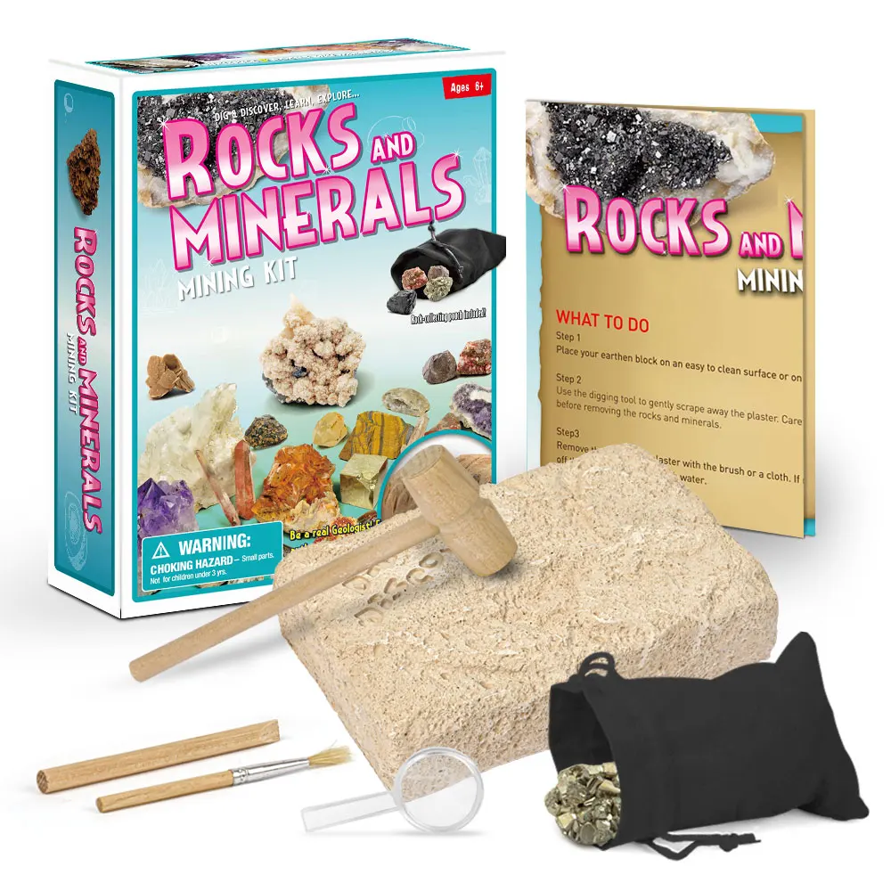 Excavation Kit Dig It Out for Classroom Education Toys Rocks Minerals and Gemstones Educational Toys for Kids