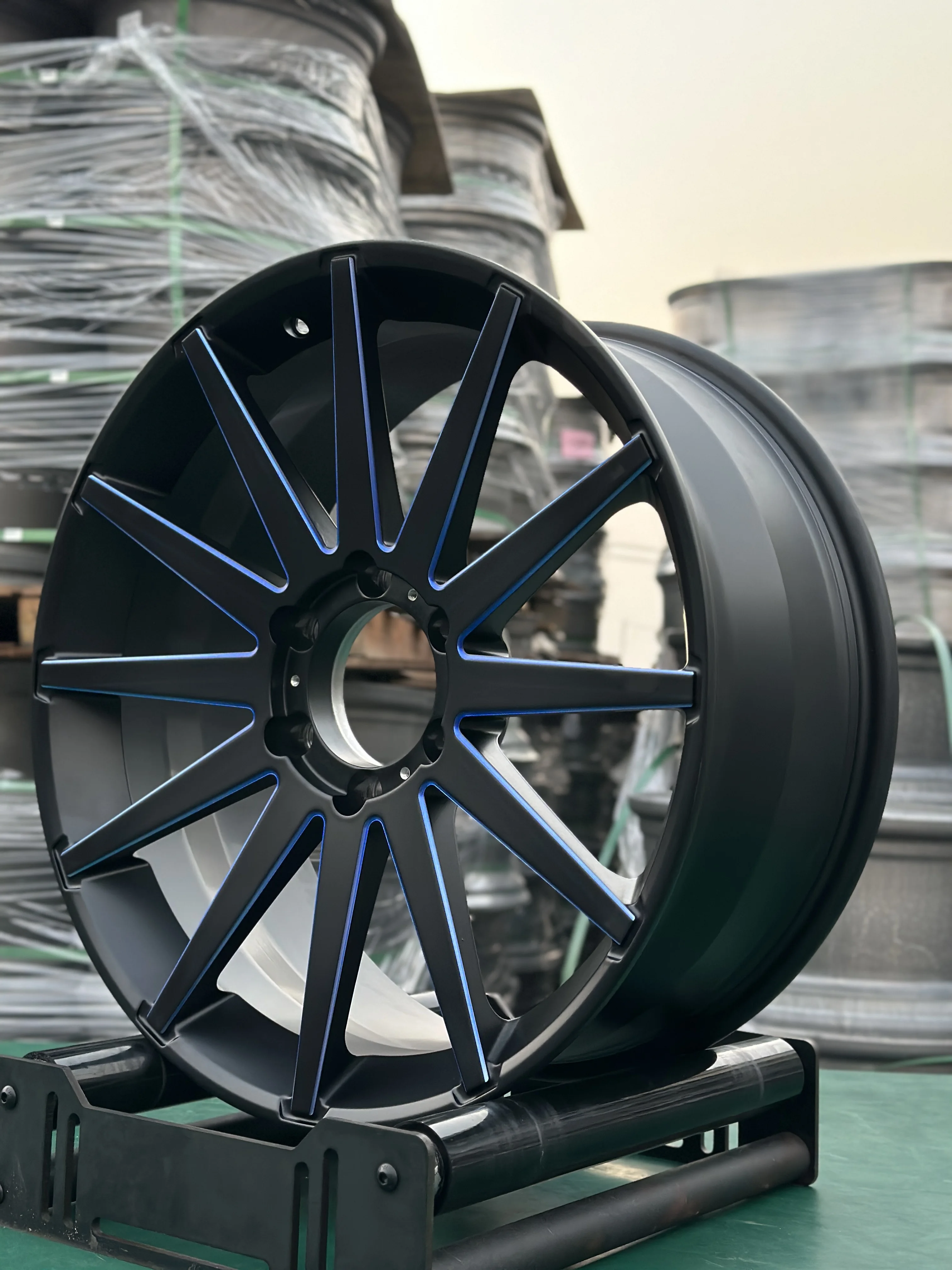 GVICHN one piece matte black with reverse milling forged wheels 16 - 26 inch aluminum alloy rims 5x112 5x114.3 5x120