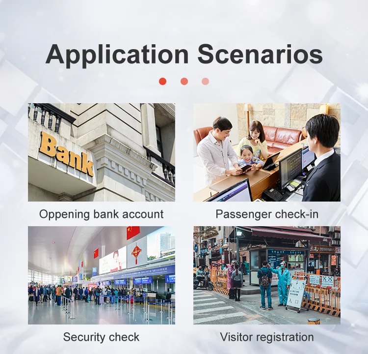 Sinosecu  Passport Reader and ID Card Scanner with Authenticity ID System  Can Be Embedded Into ATM /gates Machines Scanner