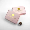 one side golden logo stamping