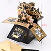 Birthday Box - Black Gold-Encrusted Design