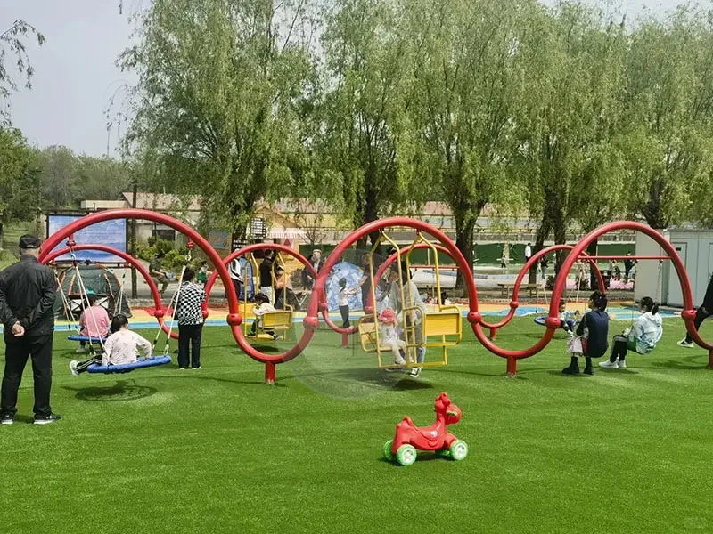 Детское развлекательное оборудование без питания от поставщиков круглая веревка Детская паутина подвесное гнездо качели