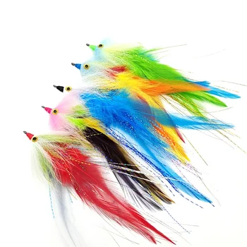 Colorful Dream Ribbon Fish Fly Hook Stainless Steel Live Bait Fly Fishing Lure Imitation Handmade Fly Tying – Hooks – view 2