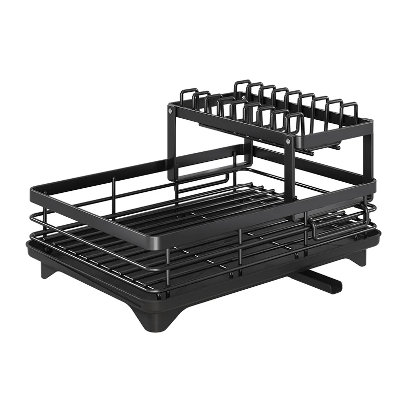 Large Capacity Kitchen Dish Rack Multilayer Storage Racks Fast Drying Drainer Smart Kitchen Organizer