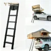 Tent ladder 2.6-meter narrow step with iron parts (black)