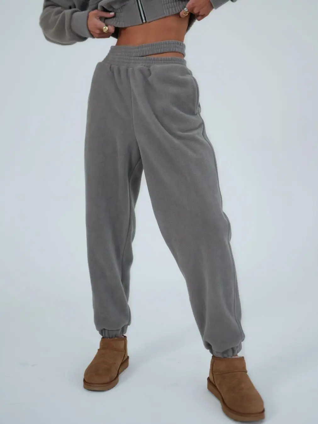 2025 Fall Winter Custom Logo Women Y2K Zipper up Fashion Sexy Crop Tops Sweatpants Set Women Tracksuits