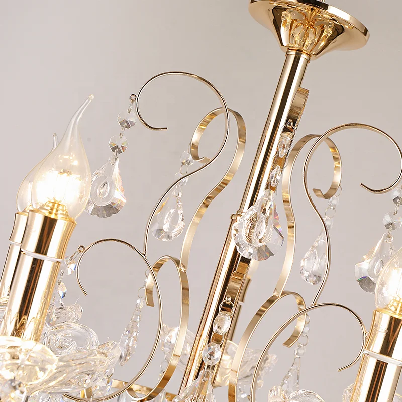 Лучшая стеклянная Подвесная лампа от производителя освещения, большая роскошная светодиодная хрустальная люстра k9
