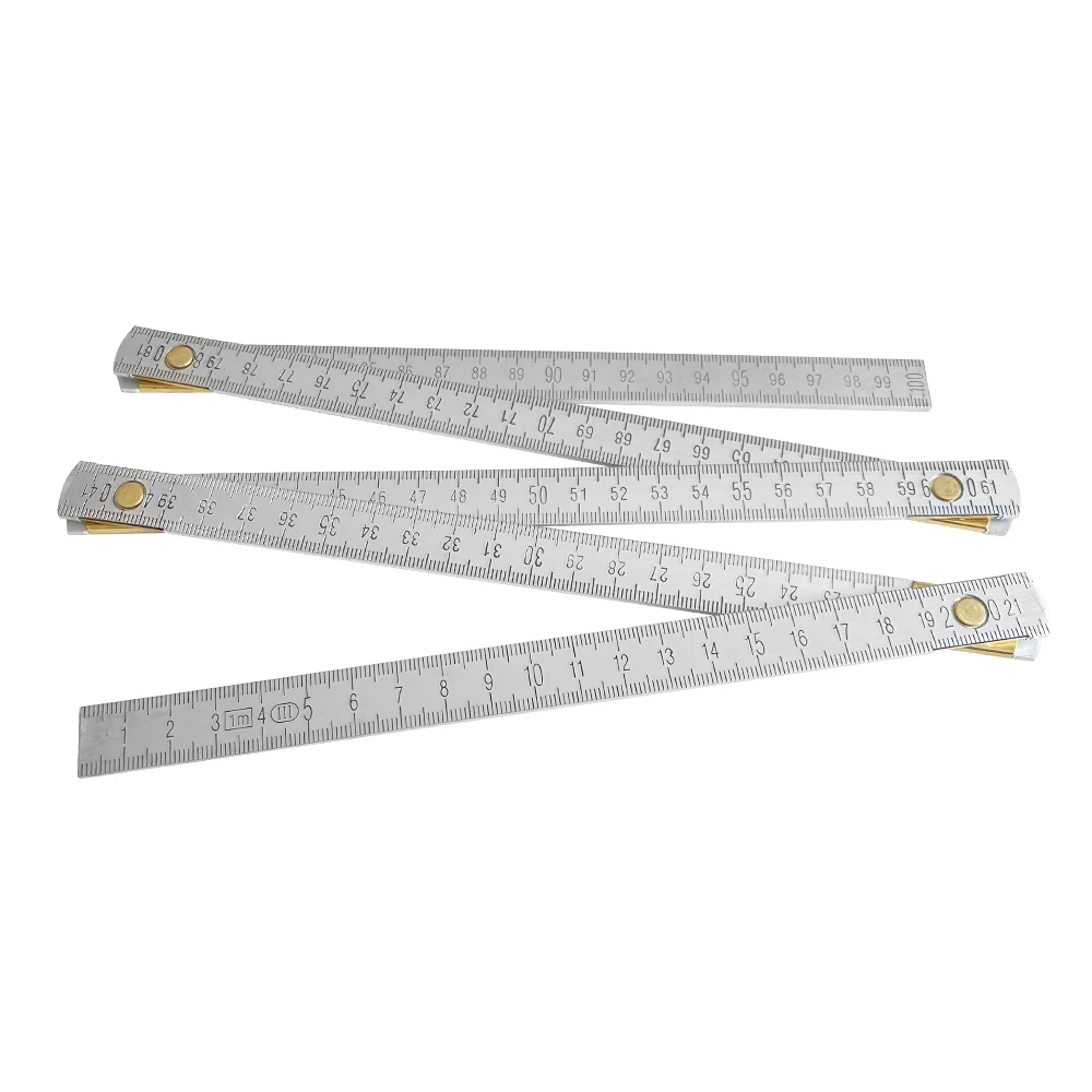 Складная линейка 2 метра/200 см белая алюминиевая складная с индивидуальным логотипом измерительные строительные инструменты для печати