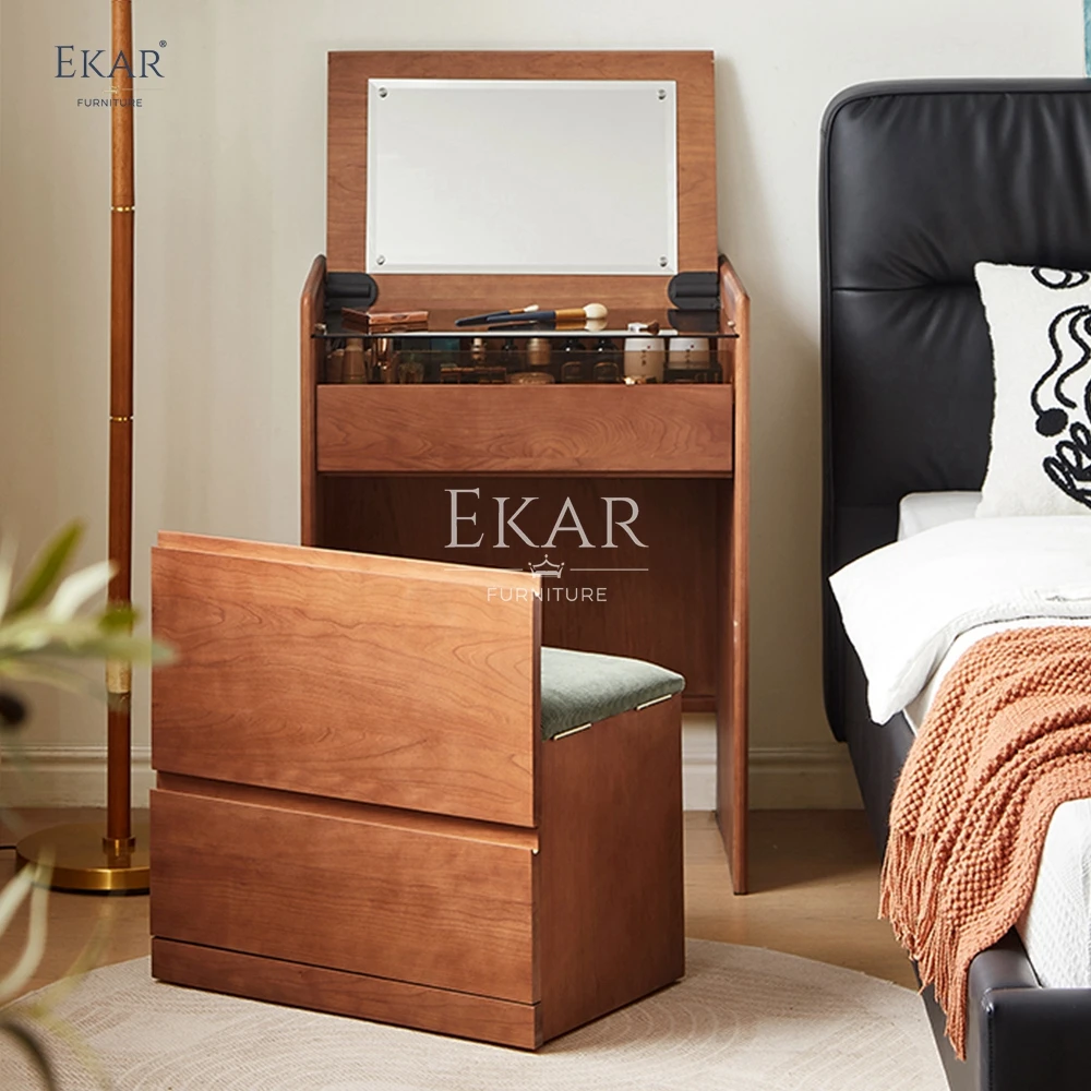 product new design ekar classic bedroom wooden dressing table-59