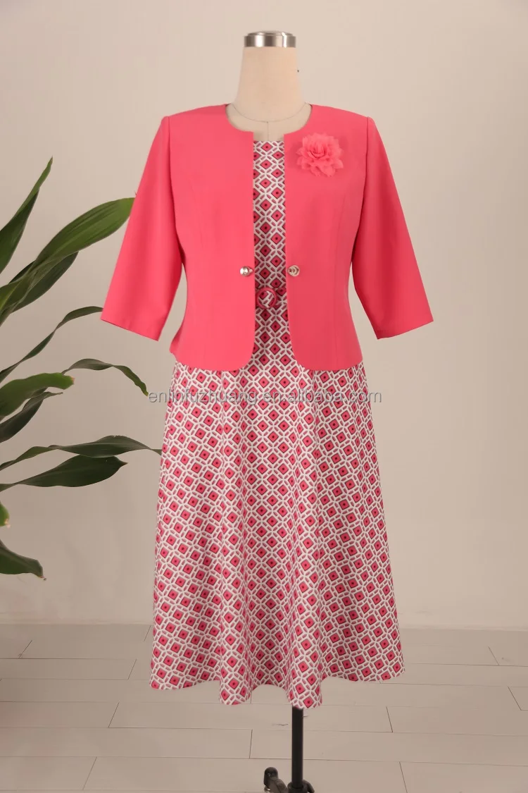 Geenlinm Plus Size Clothing Fashion Turkey Women Midi Dress Suits Top