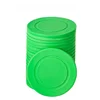 Nuevos chips de plástico - verdes - sin valor nominal - 20 unidades