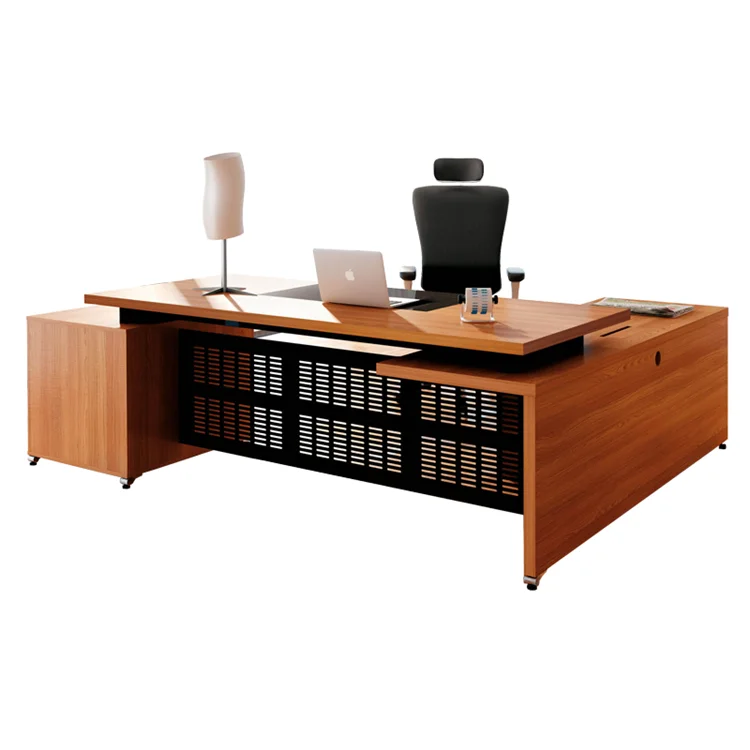 Büro-Schreibtisch-Möbel-Set, gebogener Büro-Schreibtisch, Chef-CEO-Schreibtisch