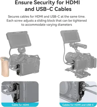 SmallRig Cable Clamp for USB-C for Canon R5 Cage and R6 Mark II Camera Cage -2981 detail image