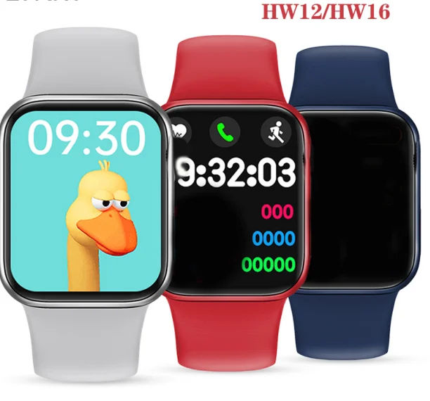 Hot sale Factory HW12 HW16 Full Touch Smart Watch Women Men Smartwatch With Password Split Screen