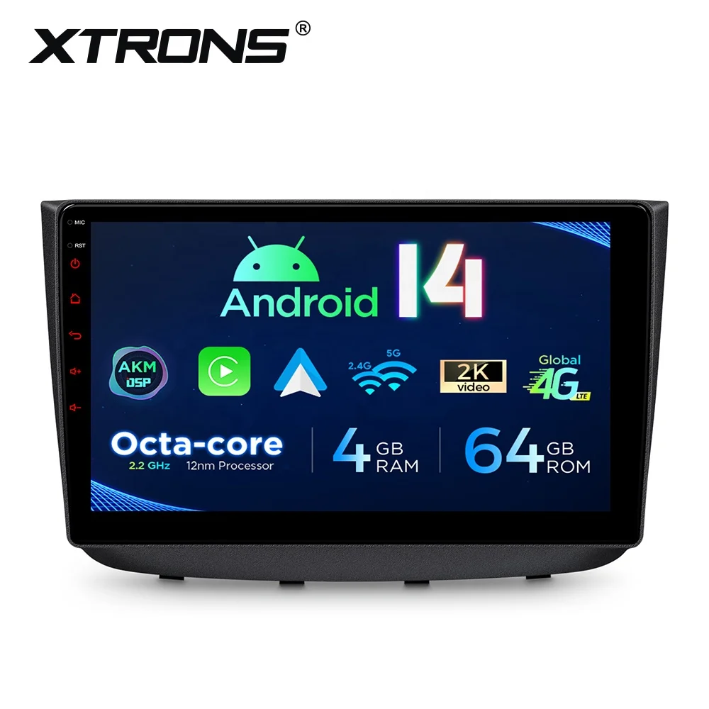 XTRONS 10.1" 4+64GB DAB+ AKM DSP Global 4G IPS Gyroscopes Android 14 Car Stereo for Mercedes-Benz Viano Vito W639 (2004-2014)