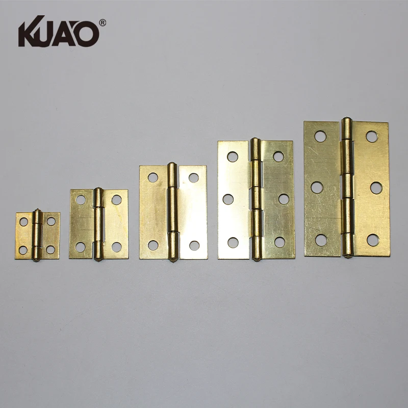 Copper Plating Butt Hinges Assorted Sizes Durable Door Hardware for Home Furniture Residential Door Installation