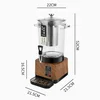 10L - Modelo de Cubo Filtrante con Acabado de Grano de Madera