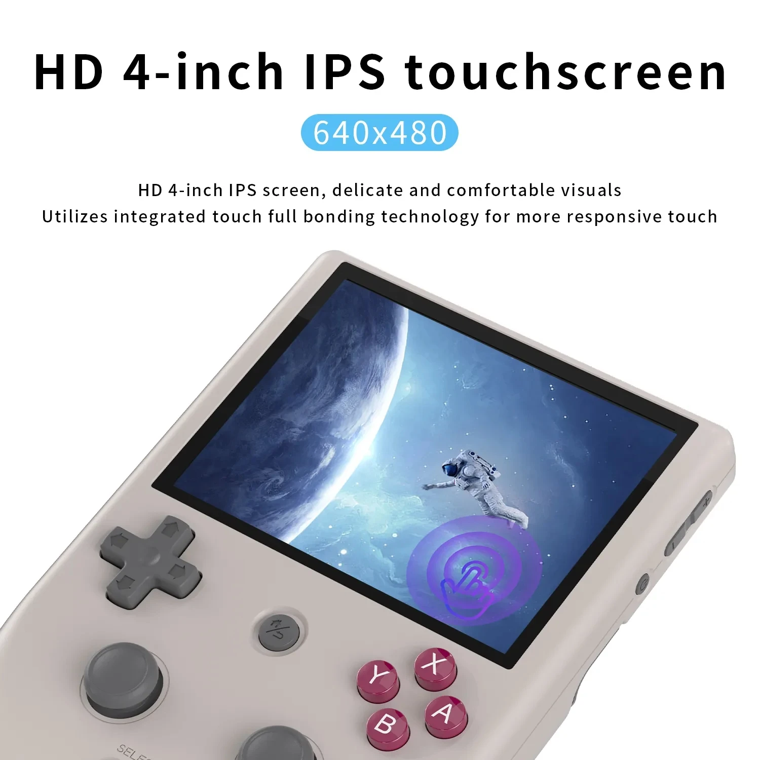 RG DS – Console Rétro Android 14 – Écran IPS 4,0 Pouces – RK3568 – WiFi Bluetooth – Sortie TV HD – Batterie 4000 MAh – Sans Carte (blanc)