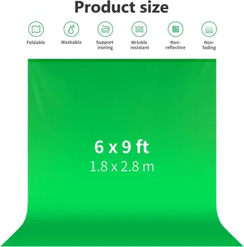 NEEWER 6x9 Feet/1.8x2.8m Photo Studio 100% Pure Polyester Collapsible Backdrop Background for Photography, Video and Television detail image