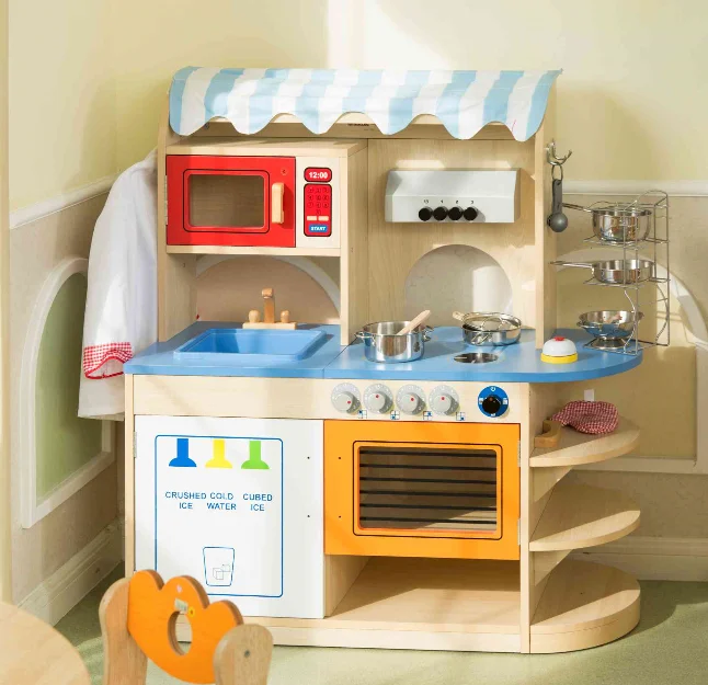Toy Kitchen Storage Eibele Customize Children Pretend Play Wooden Toy Kitchen Car with Toy ...