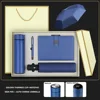 Bleu-Bouteille d'eau/Cahier/Stylo/Parapluie