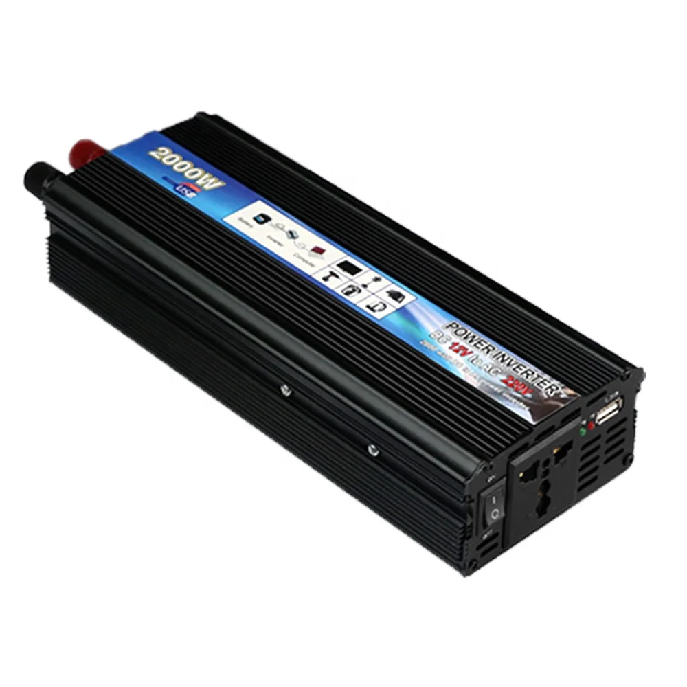 AMSYD Factory Supply Intelligent 500W Inverter Power Supply New USB Socket 12V/24V to 220V Onboard