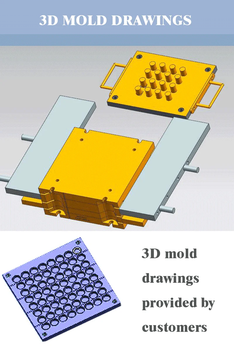 High Quality Mold Supplier mould maker custom compression mold die cast moulds Rubber Die Casting Custom Service  Custom Mold details