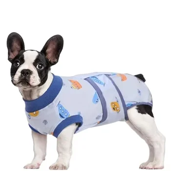 Professional Protective Extra Soft Cotton Shell Rip Collar dog surgery recovery suit for Dogs and Cats