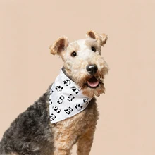 Chinese Panda Pattern Dog Bandana Fashionable Pet Apparel Accessories