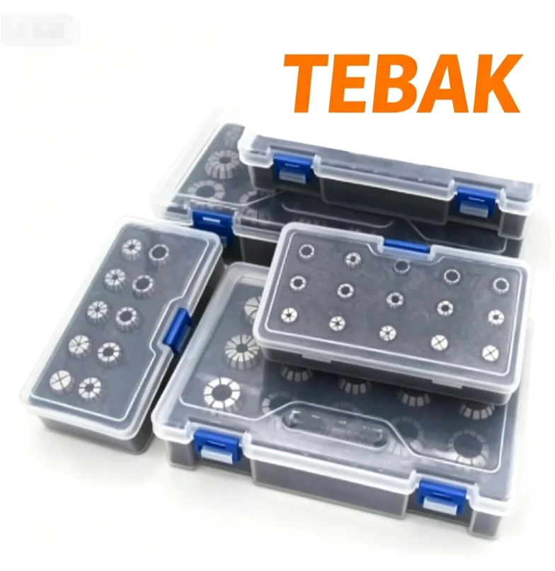 TEBAK Factory Direct Supply ER Spring Barrel Clamping Set ER11 ER16 ER20 ER25 ER32 ER40 CNC Milling Chuck Accessories