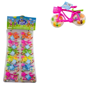 Wholesale Plastic Bicycle Light Toy With Fruit Flavour Jelly Bean Soft Candy