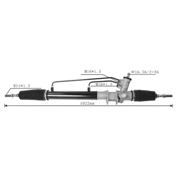 High quality and durable steering rack for KIA Korean car E2000 97-02 PREGIO LHD 0K79A-32-110 0K79A-32110