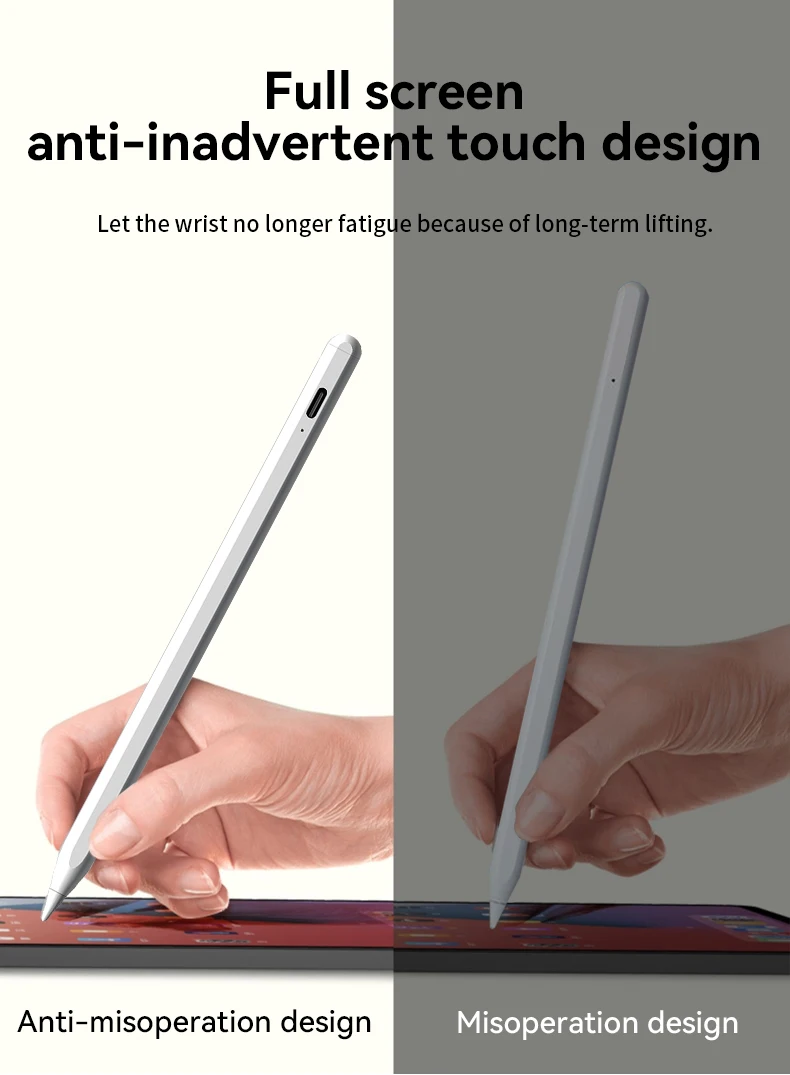 2 in 1 Universal Touch Screen Smart Pen Active Capacitive Stylus I Pen for Android apple Tablet Stylus
