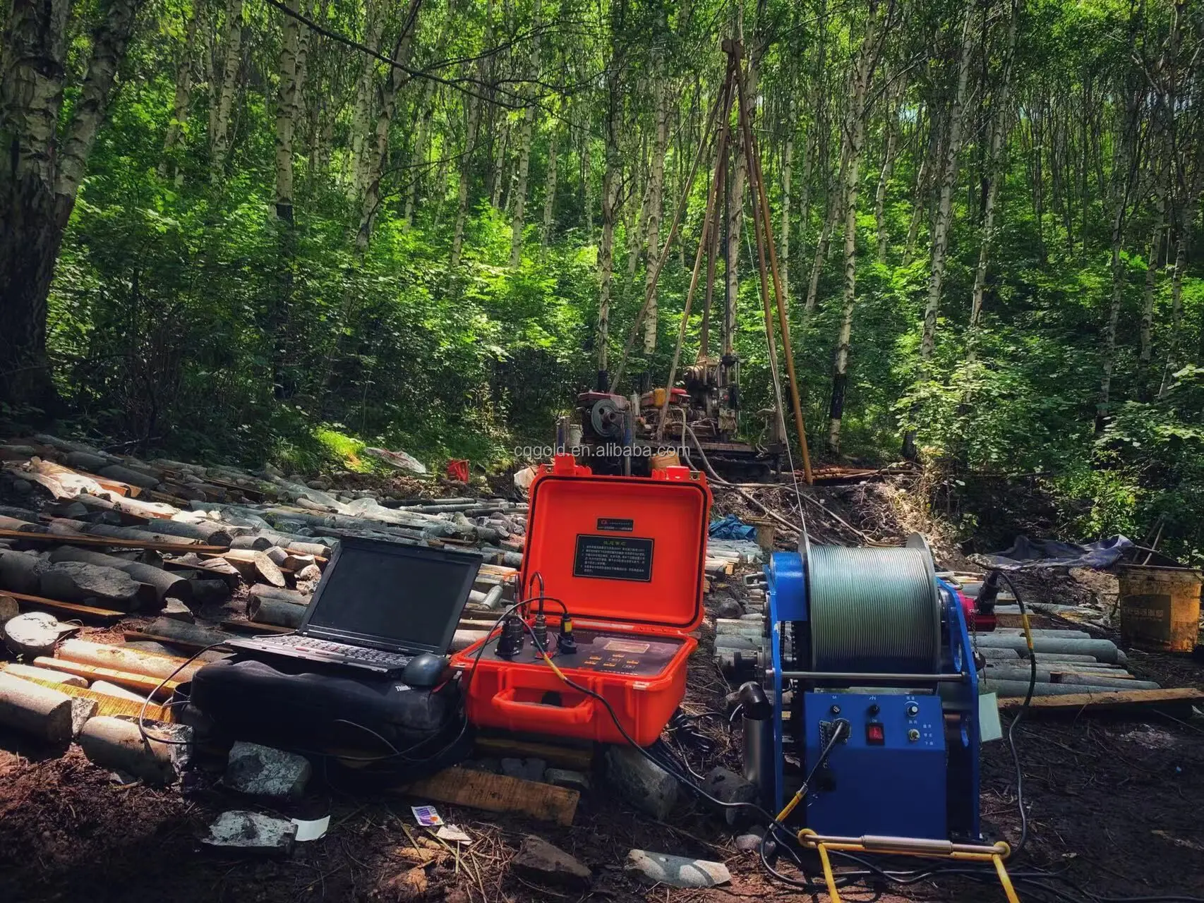 Logging Instruments 0-1000M Geophysical Water Well Logging Equipment Borehole Logging ...