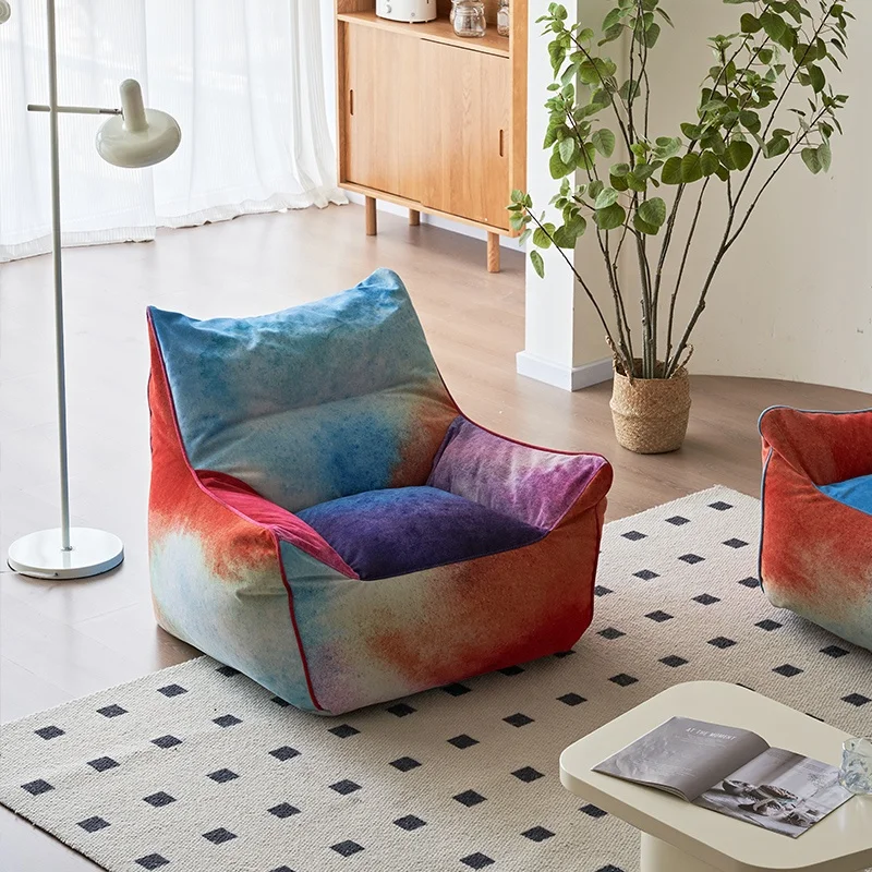 Bean Bag Chair for Adults with Armrests Home Theater Bean Bag Chair Starry  Sky Soft Lazy Sofa Armchair Lounge Single Sofa Chairs