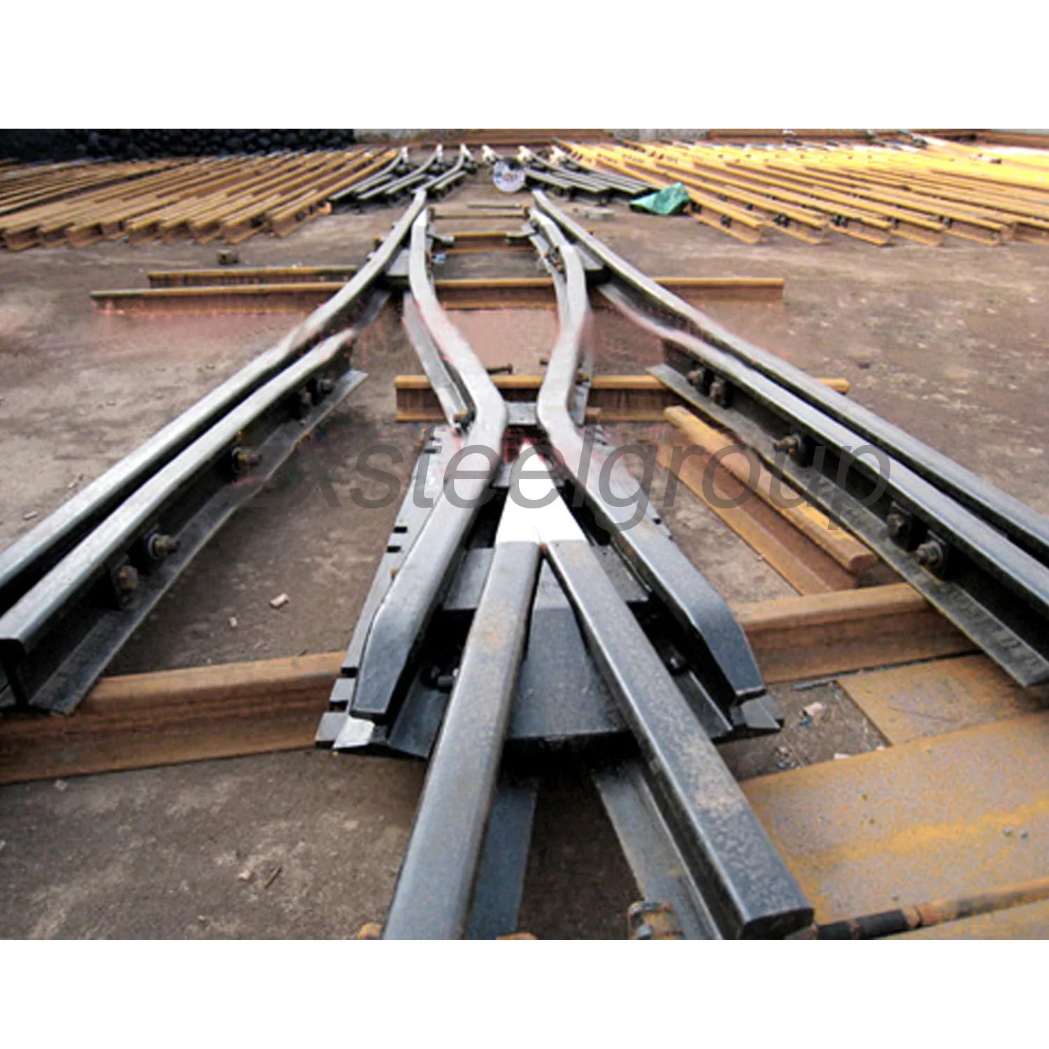 Railroad Iron Road Cast Railroad Train Track Crossing Turnout