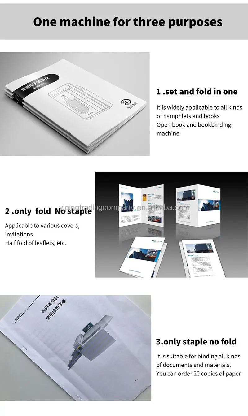 Stapling And Folding Machine Paper Booklet Machine Leaflets Booklet Folder Booklet Maker Buy