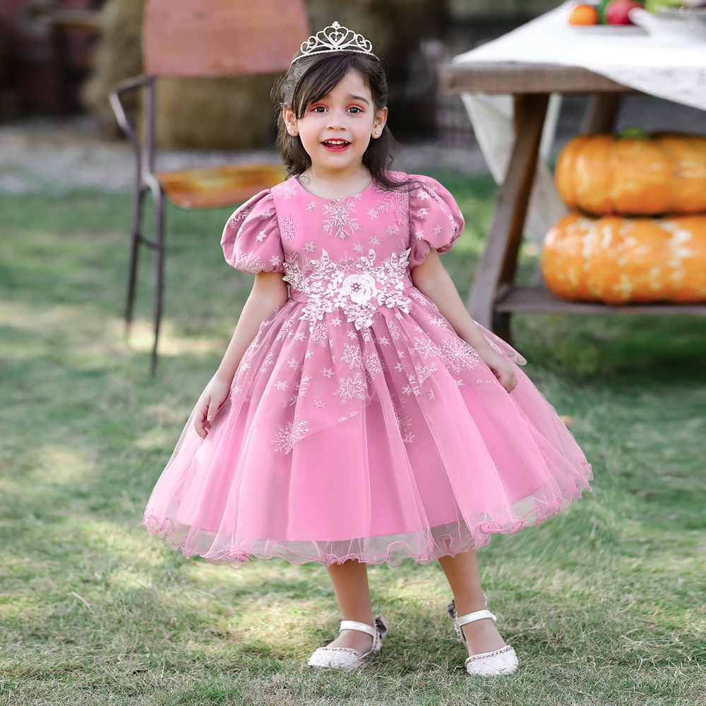 Hot Sale Baby Girl Dress Wedding Puffy Girls Ball Gowns Dresses Kids Party  Clothes Newborn Baby Girl Dress