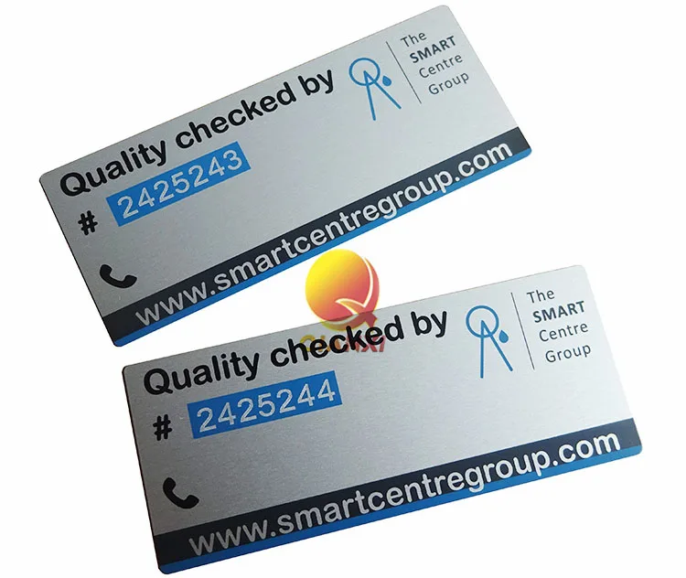 Placa personalitzada per a bany amb logotip personalitzat, etiquetes amb nom, insígnia o distintiu, placa de nom en metall inoxidable bruït i sense gravar
